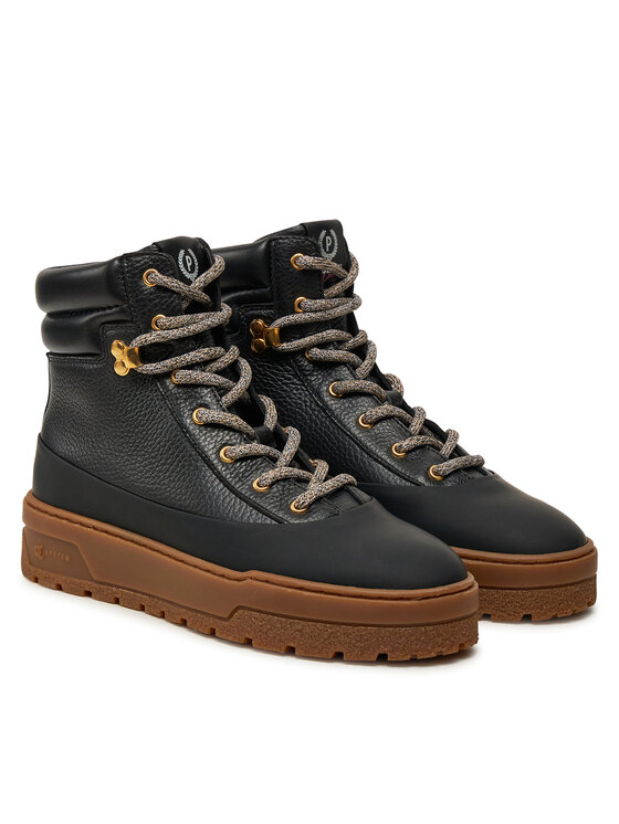 Pollini Šnurovacia obuv Pollini SA21274G0LTH400A Čierna