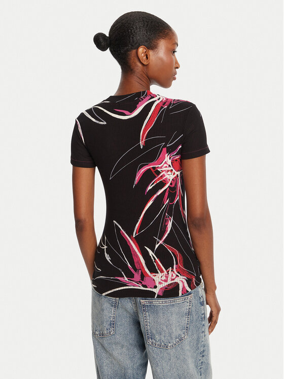 Desigual Desigual Camiseta Lala 25WWTK16 Negro Regular Fit