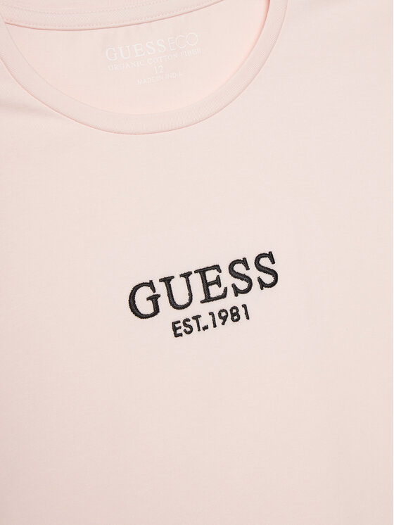 Guess Guess Majica J4BI34 J1314 Roza Boxy Fit