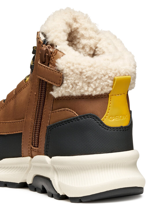 Geox Kotníková obuv Geox J Flexyper Plus J56LCB 0ME50 C0324 D Hnědá