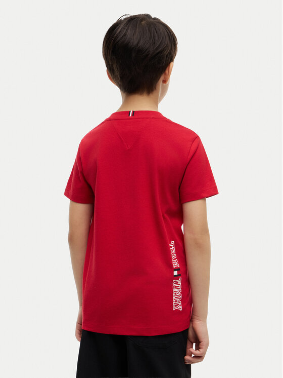 Tommy Hilfiger Tommy Hilfiger Camiseta Team Tommy Graphic KB0KB10591 Rojo Regular Fit