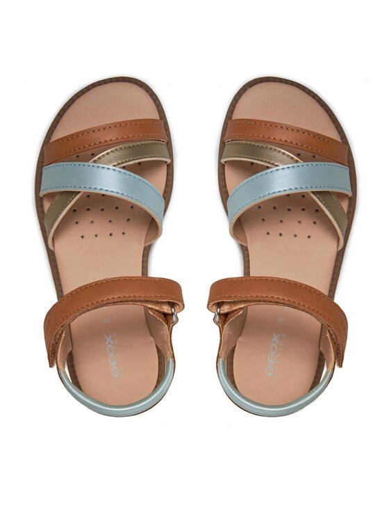 Geox Sandały Geox J Sandal Karly Girl J5235D 054AJ C5BF3 S Beżowy