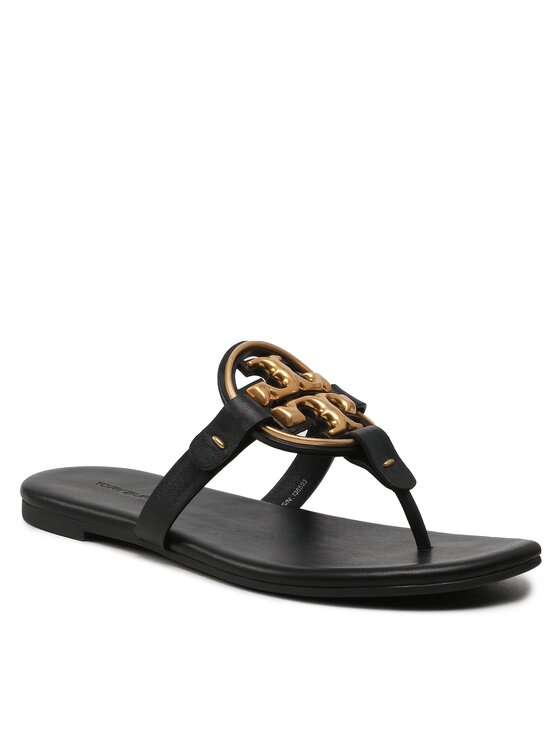 Tory Burch В'єтнамки Tory Burch Metal Miller 136593 Чорний