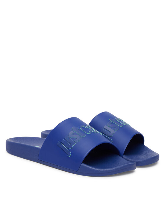Just Cavalli Шльопанці Just Cavalli 80QA3SZ1 ZSE50 Голубий