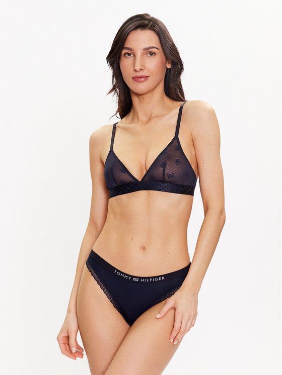 Tommy Hilfiger Tommy Hilfiger Klasične spodnje hlačke UW0UW04183 Mornarsko modra