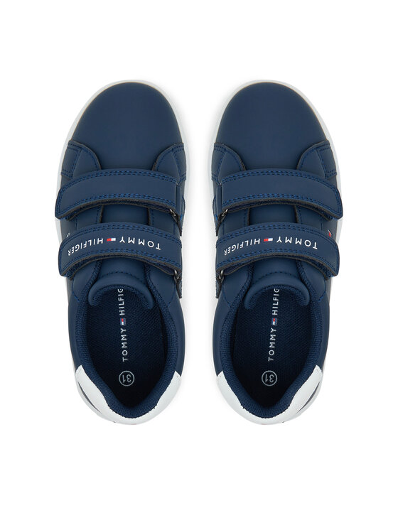 Tommy Hilfiger Сникърси Tommy Hilfiger Low Cut Velcro Sneaker T1X9-34062-1355 S Тъмносин
