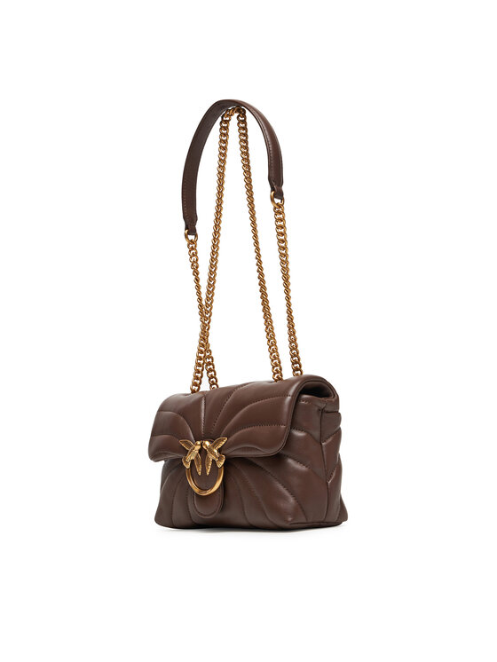 PINKO Kabelka PINKO Love Puff Mini Cl AI 24-25 PLTT 100039 A1EX Hnědá