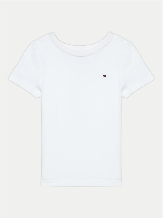 Tommy Hilfiger Tommy Hilfiger Majica KB0KB04140 S Bela Regular Fit