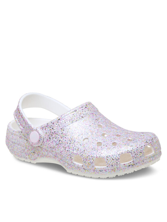 Crocs Шльопанці Crocs Classic Fantasy Glitter Clog K 212561 Білий