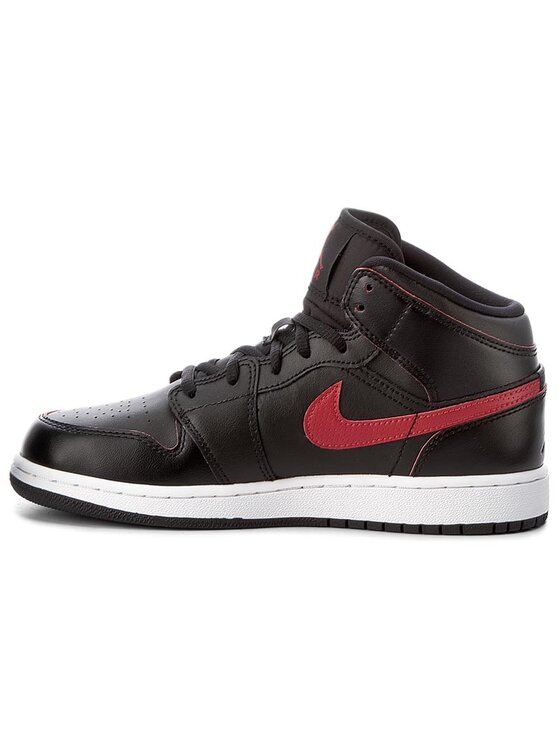 Nike Sneakersy Nike Air Jordan 1 Mid Bg 554725 009 Czarny