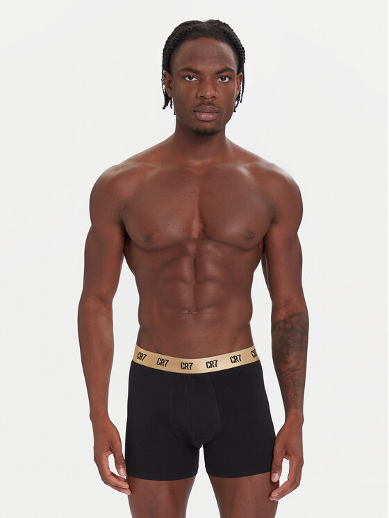Cristiano Ronaldo CR7 Cristiano Ronaldo CR7 Conjunto de calzoncillos boxer 8104-49 Negro