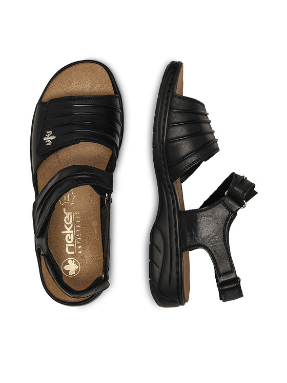 Rieker Sandali Rieker 64560-01 Nero
