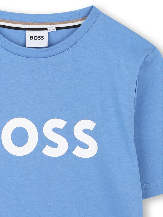BOSS BOSS Футболка J52030 D Cиній Regular Fit