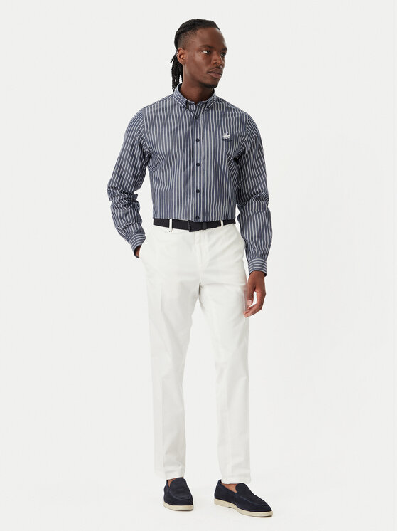 Beverly Hills Polo Club Beverly Hills Polo Club Camisa P-SS26M-BRASS Azul marino Regular Fit