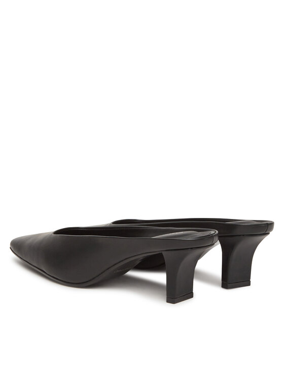 Calvin Klein Чехли Calvin Klein Heel Mule Pump 50 - Lth HW0HW02332 Черен