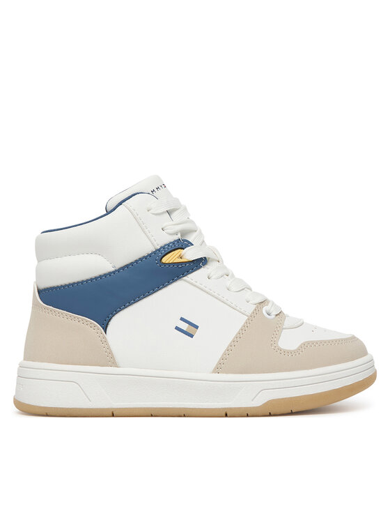 Tommy Hilfiger Laisvalaikio batai Tommy Hilfiger High Top Lace Up T3X9-34364-1269 M Balta