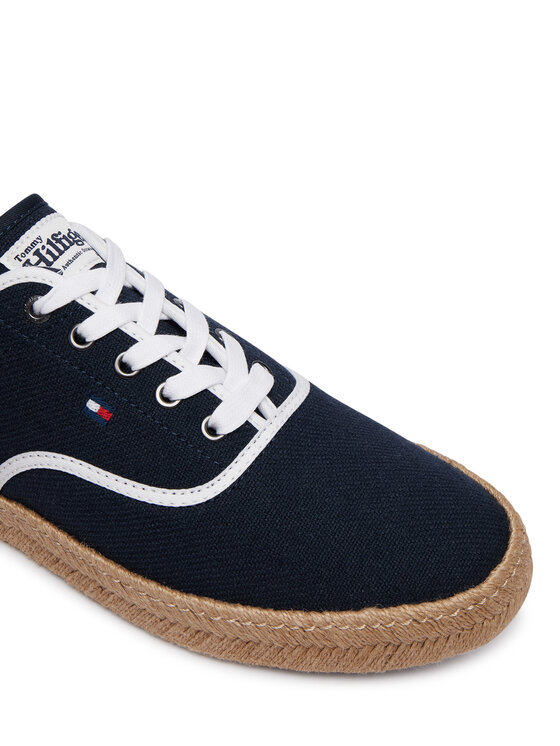 Tommy Hilfiger Espadrillas Tommy Hilfiger Th Hi Vulc Core Jutte Canvas FM0FM05872 Blu scuro