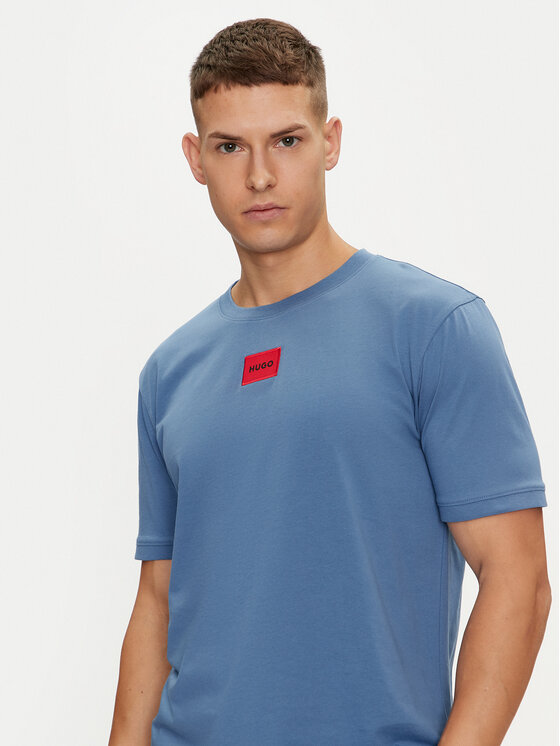 HUGO Hugo Футболка Diragolino212 50447978 Голубий Regular Fit