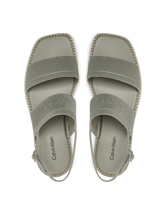 Calvin Klein Basutės Calvin Klein Flat Sandal He HW0HW01990 Pilka