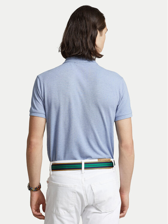 Polo Ralph Lauren Polo Ralph Lauren Поло 710666998007 Голубий Custom Slim Fit