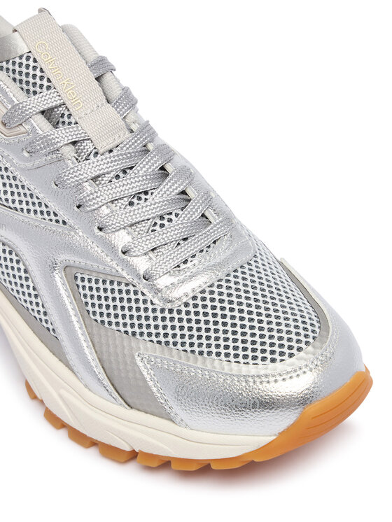 Calvin Klein Sneakers Calvin Klein Hike Runn Ck Stripe Mesh-Lth Met HW0HW03251 Gri