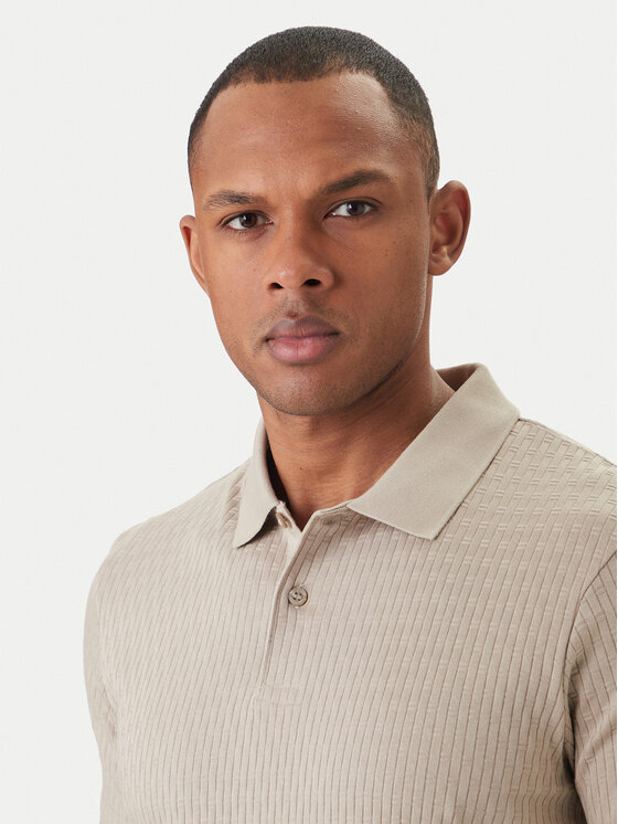 JOOP! JOOP! Polo majica Jorge 30101934 Bež Slim Fit