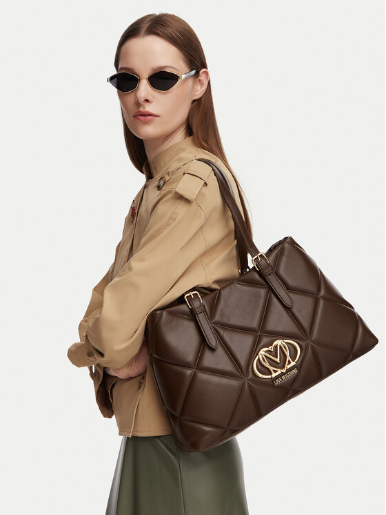 LOVE MOSCHINO Kabelka LOVE MOSCHINO JC4033PP1PLC0300 Hnedá