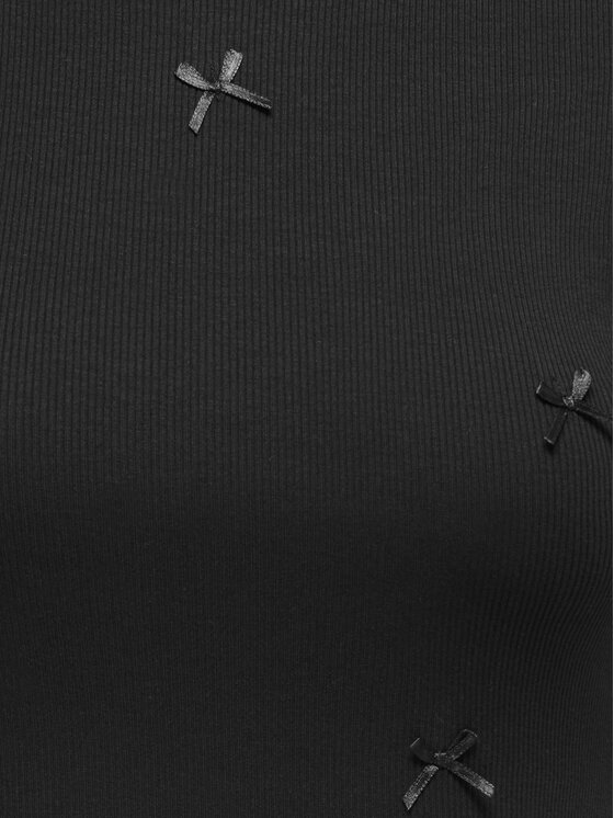 ONLY ONLY Camiseta Femke 15369336 Negro Slim Fit