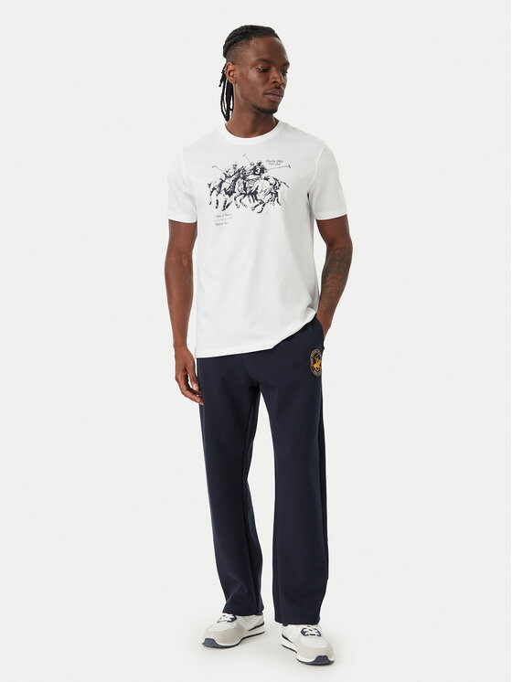 Beverly Hills Polo Club Beverly Hills Polo Club Camiseta P-SS26M-TS101 Blanco Regular Fit