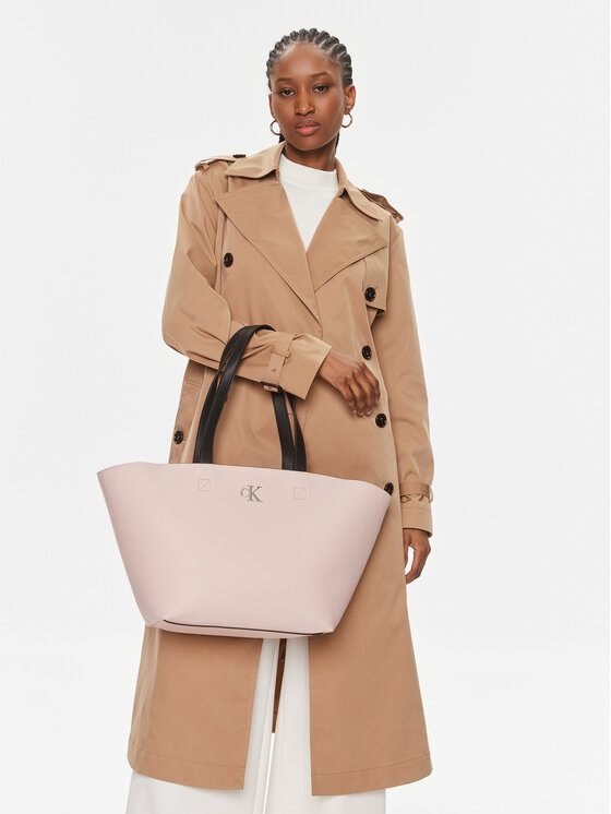 Calvin Klein Jeans Bolso Calvin Klein Jeans Minimal Monogram Shopper28 K60K610687 Rosa
