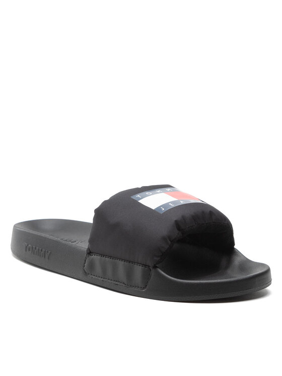 Tommy Jeans Natikače Tommy Jeans Padded Tommy Jeans Pool Slide EM0EM01041 Crna