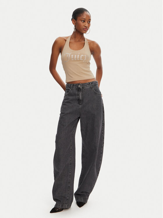 Juicy Couture Juicy Couture Топ Tied JCWCT125306 Бежевий Slim Fit