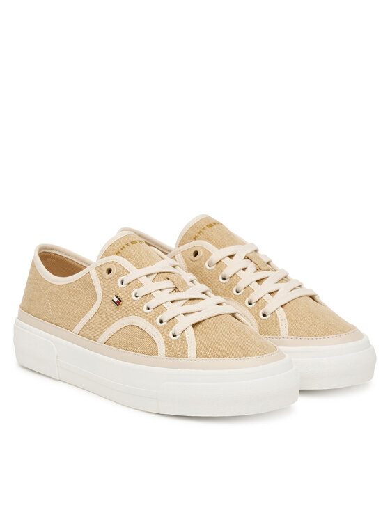 Tommy Hilfiger Tenisice Tommy Hilfiger Platform Vulc Piping FW0FW09394 Žuta