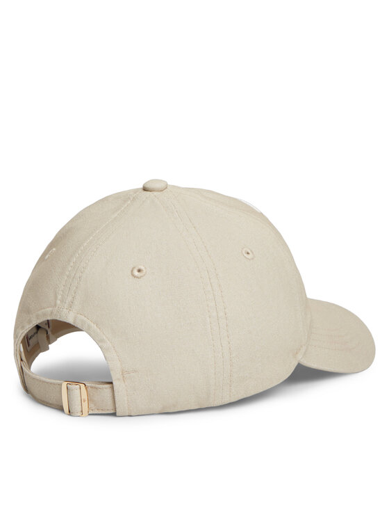 Tommy Hilfiger Kapa s šiltom Tommy Hilfiger Logo Embroidery Baseball Cap AW0AW18338 Bež
