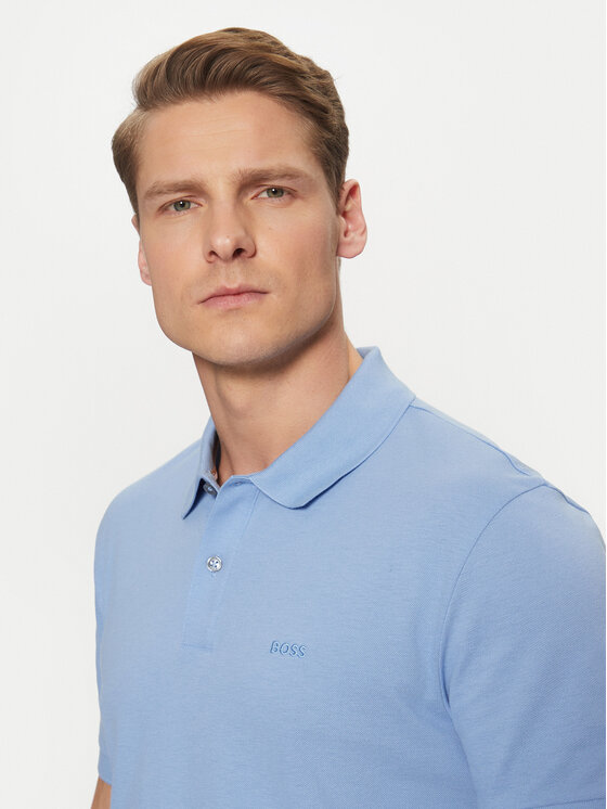 BOSS BOSS Поло Pallas 50468362 Голубий Regular Fit