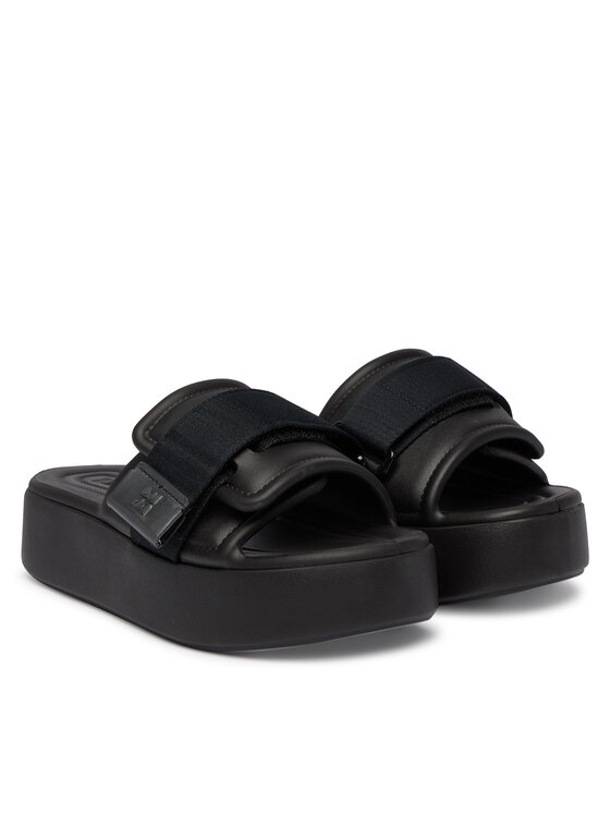 Melissa Шльопанці Melissa Melissa Free Fuzzy Slide Platform Ad 37835 Чорний