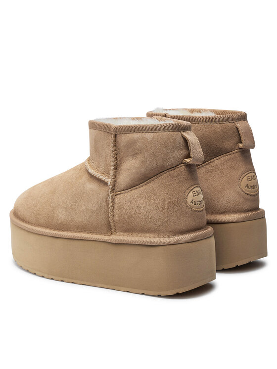 EMU Australia Sněhule EMU Australia Stinger Micro Flatform W13082 Béžová