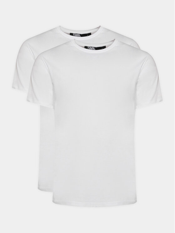KARL LAGERFELD KARL LAGERFELD Komplet t-shirt majic﻿ 765000 500298 Bela Slim Fit