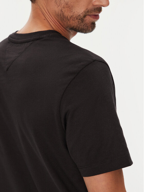 Tommy Hilfiger Tommy Hilfiger Camiseta Essential MW0MW39249 Negro Regular Fit