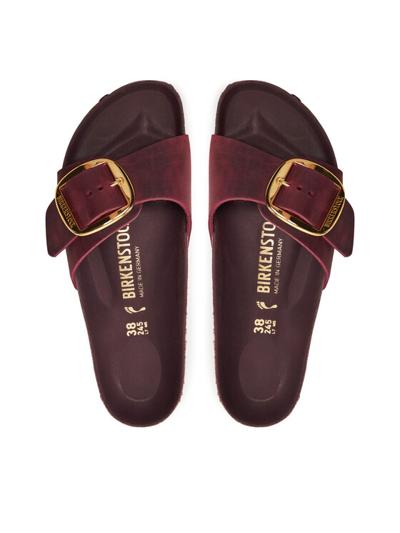 Birkenstock Чехли Birkenstock Madrid Big Buckle Leoi 1028031 Бордо