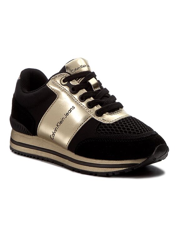 Calvin Klein Jeans Sportcipő Calvin Klein Jeans Tanya R0651 Black/Gold