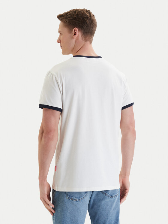Americanos Americanos Camiseta W126-AMMTS-1019-19X Blanco Regular Fit