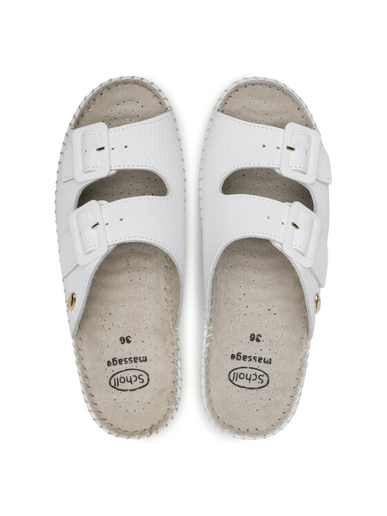 Scholl Чехли Scholl Weekend 1065 F20067 Бял