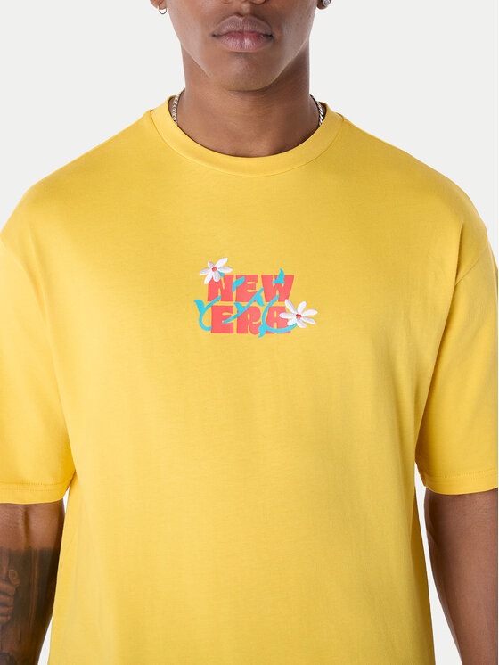 New Era New Era Футболка 60596304 Жовтий Regular Fit