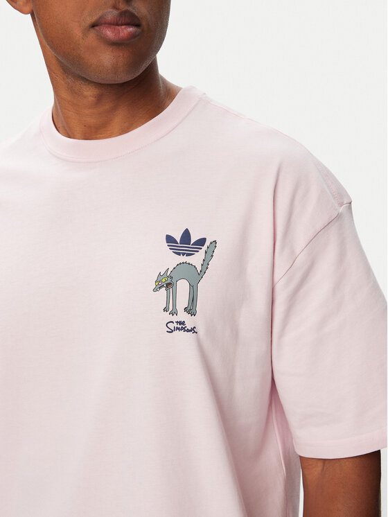 adidas adidas Camiseta Snowball Graphic LG5064 Rosa claro Oversize