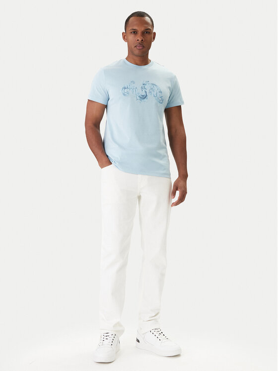 Versace Jeans Couture Versace Jeans Couture Camiseta 80GAHE02 CJ00E Azul Regular Fit