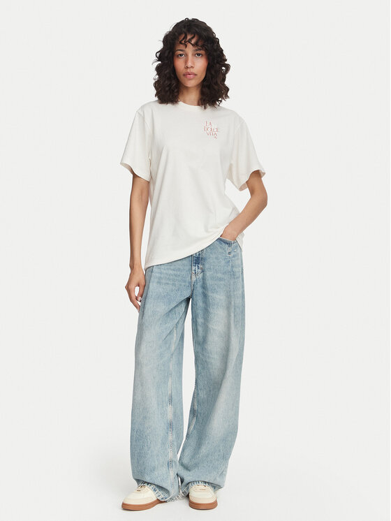 HUGO HUGO Camiseta Vintage 50573326 Blanco Oversize