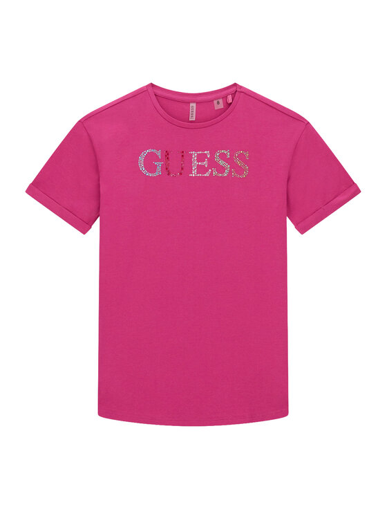 Guess Guess Camiseta J6GI33 J1314 Rosa oscuro Regular Fit