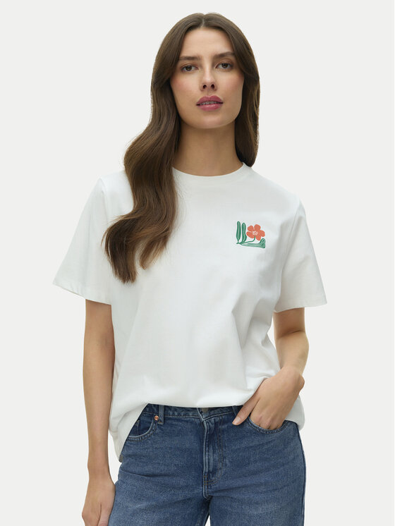 Vero Moda Vero Moda T-Shirt Mariane 10343545 Λευκό Oversize