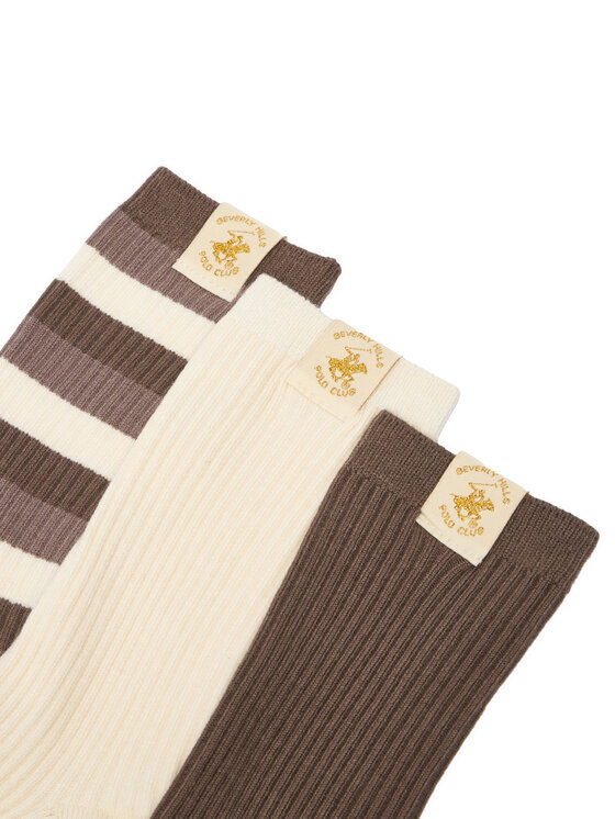 Beverly Hills Polo Club Duge čarape Beverly Hills Polo Club CEO_LA_BHPC_20260_W_AW26 (3-PACK) Smeđa